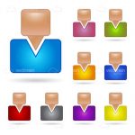 Colourful Abstract People Icon Pack